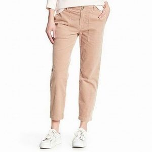 Joie Textured Painter Cropped Cotton Chino Pants
